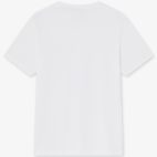 Camiseta blanca básica con logo bordado - Trasera